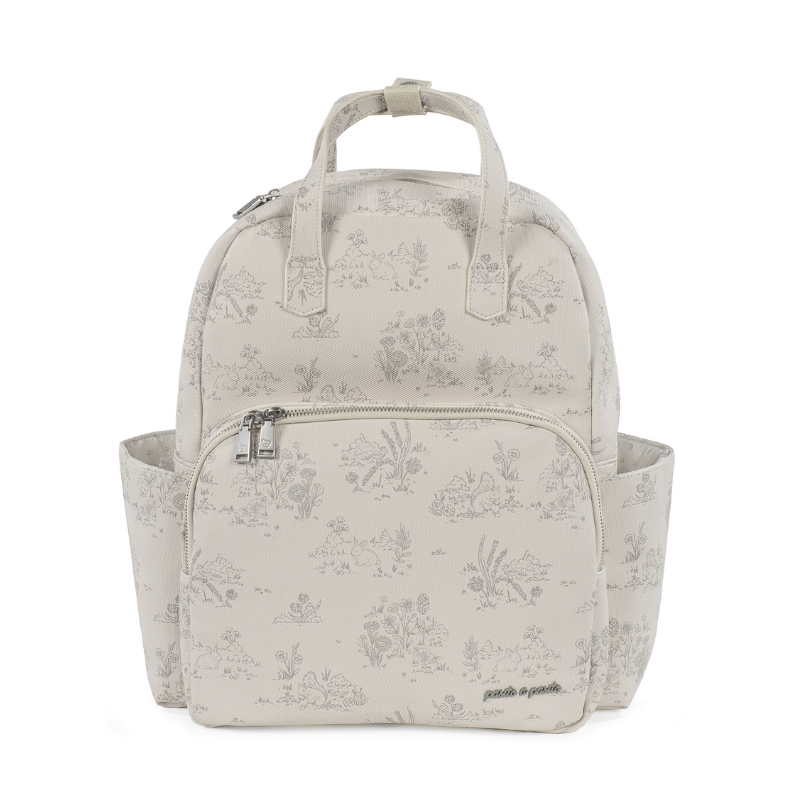 Mochila para bebé Toile de Jouy Cream da Pasito a Pasito 1 