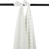PAck de 2 muselinas Dot Stripes Verde da meyco baby 1