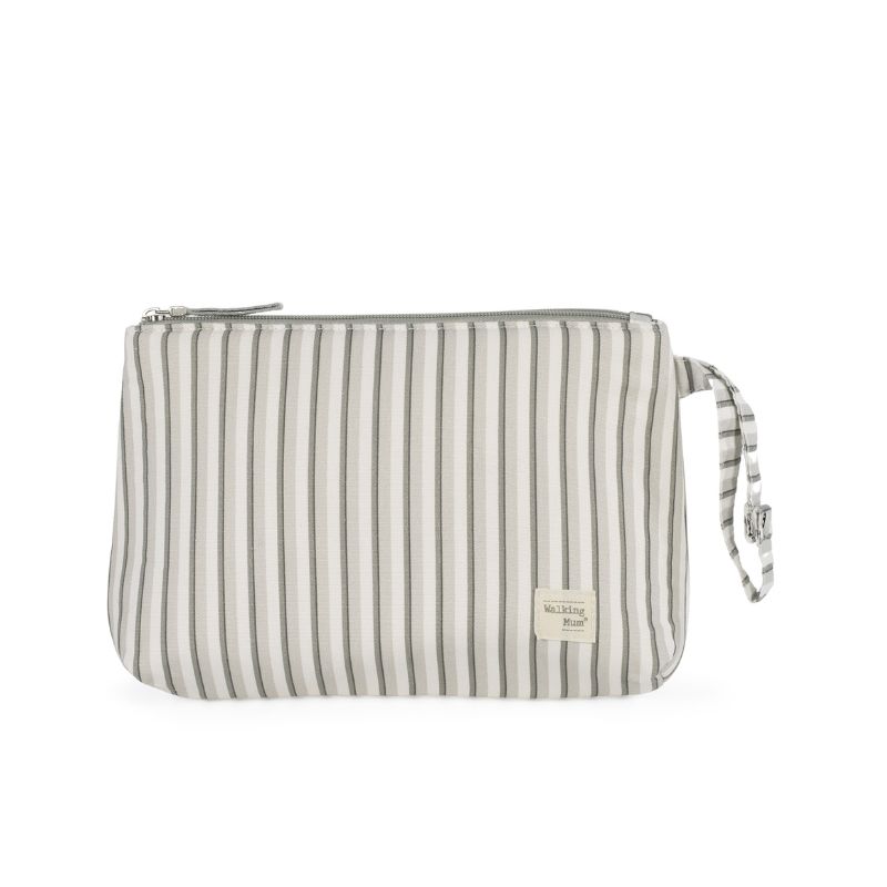 Necessaire Botton com Riscas da Walking Mum 1