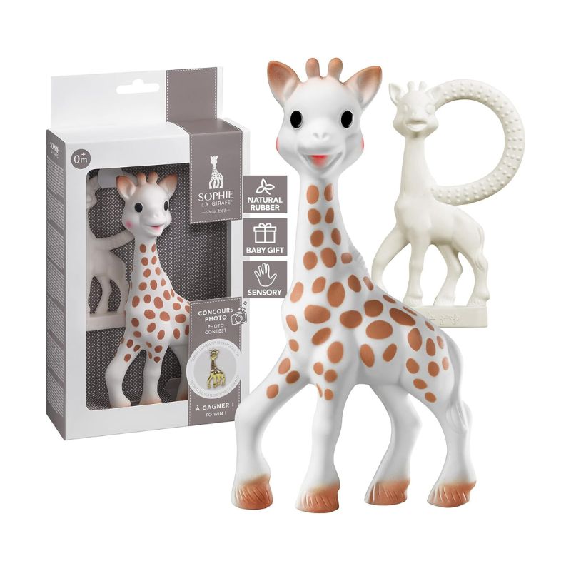 Brinquedo de bebé e anel de dentição Girafa Sophie 1