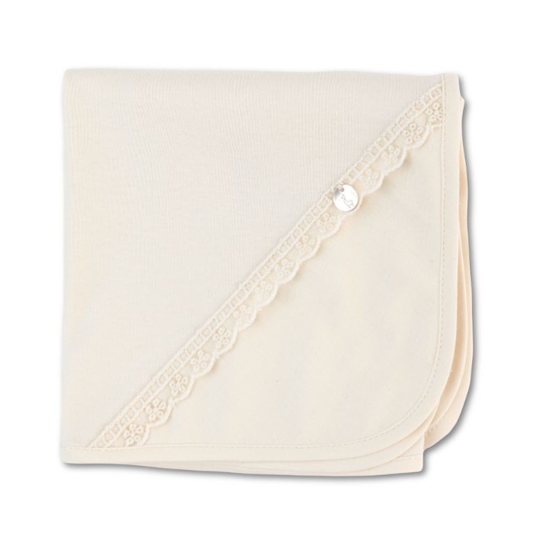Fralda de malha bege Renda da Baby Gi