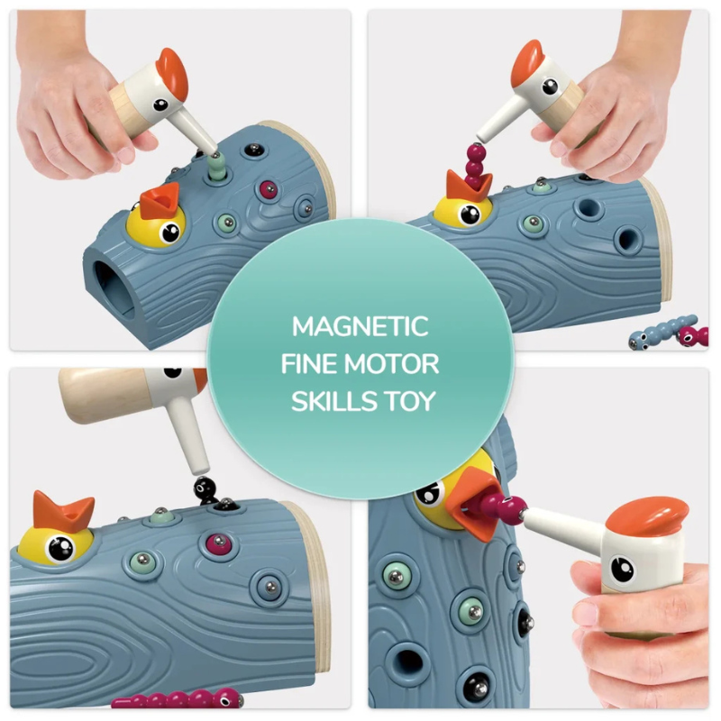 Brinquedo de aprendizagem Alimente o Pica Pau da Topbright 9