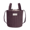 Bolsa Bucket Cherry Velvet Bordeaux da Pasito a Pasito 1
