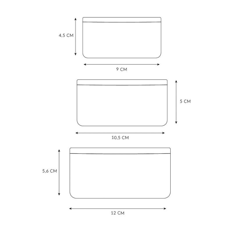 Conjunto de 3 caixas para alimentos Magical Forest da Tutete 3