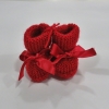 Bota de lã com laço vermelho da Maria Cereja 1