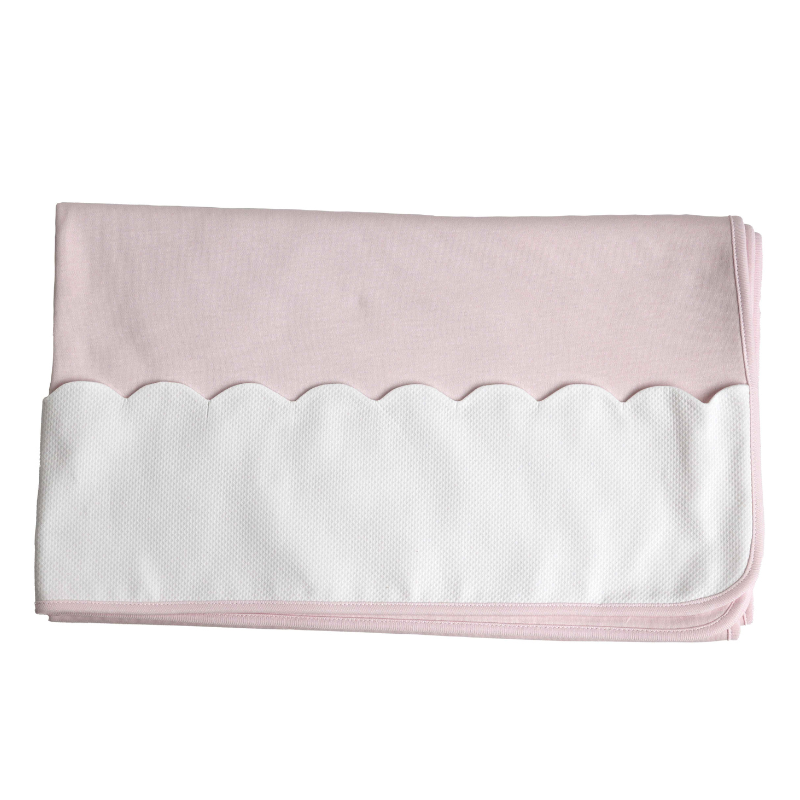 Mnata de algodão rosa com piquet da Baby Gi